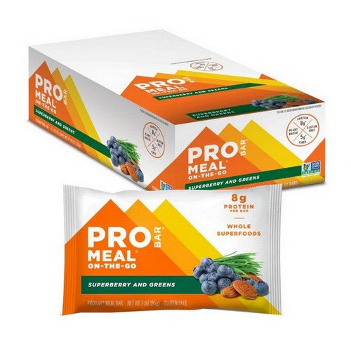 Superberry and Greens Meal Bar 3 Oz(Case Of 12) by Probar