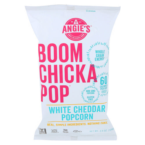 Boomchickapop White Cheddar Popcorn 4.5 Oz(Case Of 12) by Angie's