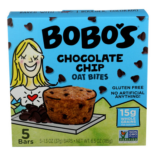 Original Chocolate Chips Bites 6.5 Oz by Bobo's Oat Bars