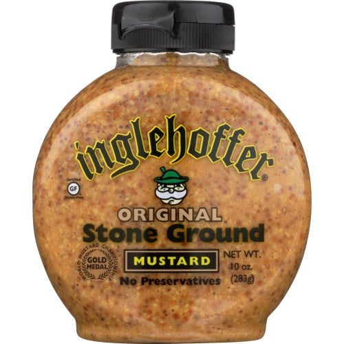 Mustard Sqz Stone Grnd 10 Oz(Case Of 6) by Inglehoffer