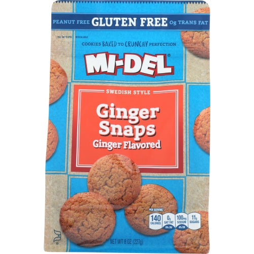 Cookie Gf Ginger Snap Flv 8 Oz(Case Of 8) by Midel