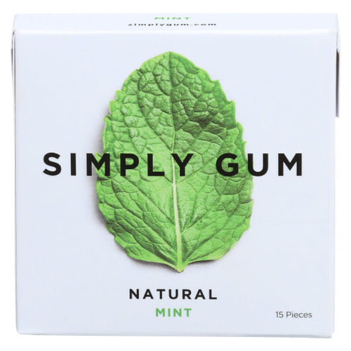 All Natural Gum  Mint 15 Count(Case Of 12) by Simplygum