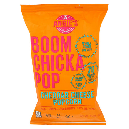 Boomchick Apop Cheddar Cheese Popcorn 4.5 Oz(Case Of 12) by Angie's