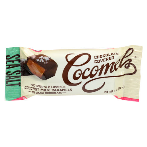 Dark Chocolate Covered Cocomels  Sea Salt 1 Oz(Case Of 15) by Cocomels
