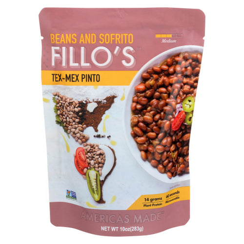Beans Tex Mex Pinto 10 Oz(Case Of 6) by Fillos