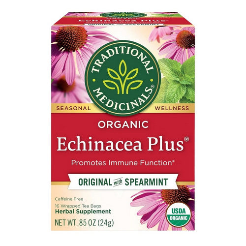 Organic Echinacea Plus Tea 16 Bags by Traditional Medicinals