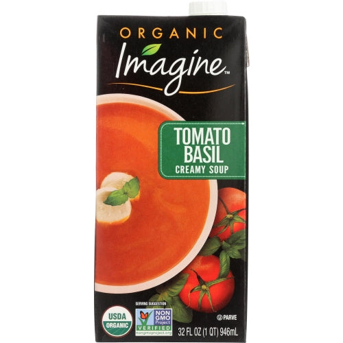 Soup Crmy Tmo Basil Org 32 Oz (Case of 6) by Imagine