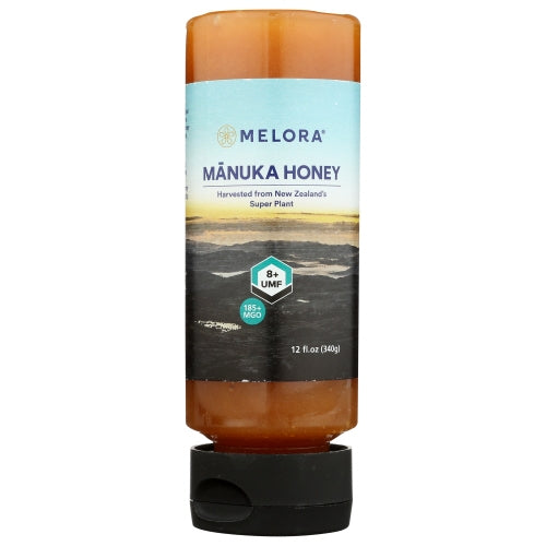 Honey Manuka Umf8 Sq Btl 12 Oz by Melora
