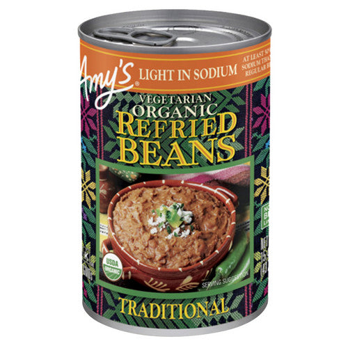 Organic Refried Traditional Beans 15.4 Oz(Case Of 12) by Amys