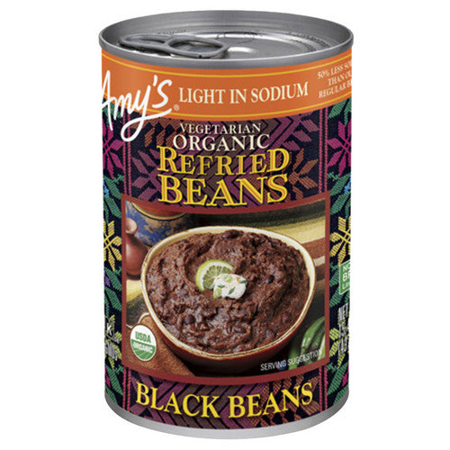 Organic Refried Black Beans 15.4 Oz(Case Of 12) by Amys