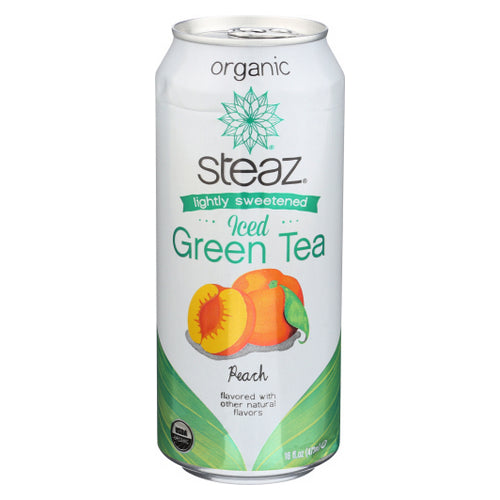 Lightly Sweetened Green Tea  Peach 16 Oz(Case Of 12) by Steaz