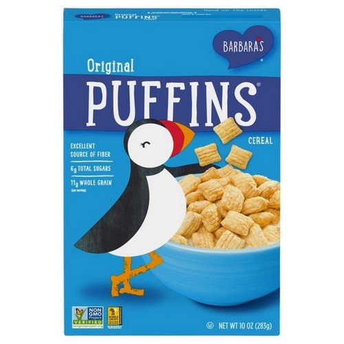 Cereal Puffins Original 10 Oz(Case Of 12) by Barbara's