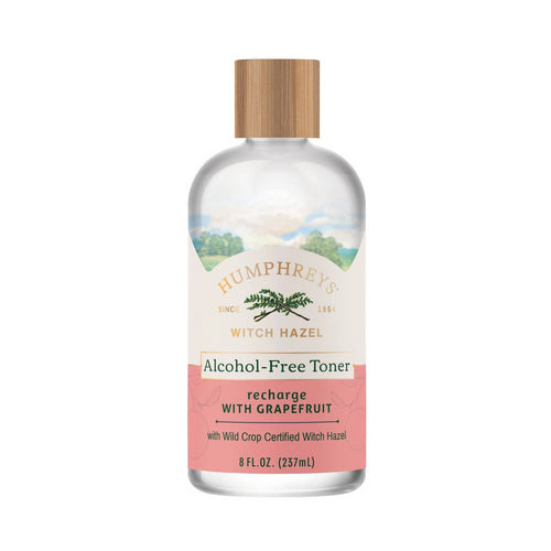 Witch Hazel Alcohol Free Recharge with Grapefruit 8 Oz by Humphreys Homeopathic Remedies