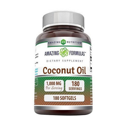 Amazing Formulas Coconut Oil 180 Softgels by Amazing Nutrition