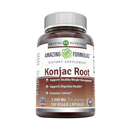 Amazing Formulas Konjac Root 180 Veg Caps by Amazing Nutrition
