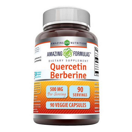 Amazing Formulas Berberine & Quercetin 90 Veg Caps by Amazing Nutrition