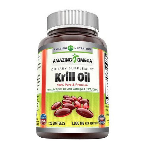 Amazing Omega Krill Oil 120 Softgels by Amazing Nutrition