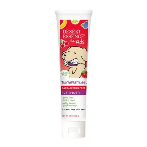 Kid's Toothpaste Gel Tutti Frutti 4.7 Oz by Desert Essence