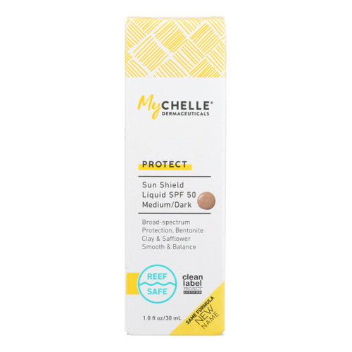Sun Shield Liquid SPF 50 Medium/Dark 1.2 Oz by MyChelle Dermaceuticals