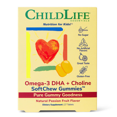 Omega 3 DHA Softmelts 27 Tabs by Child Life Essentials