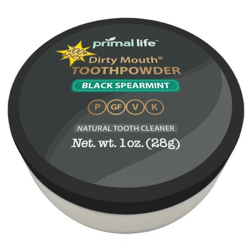 Toothpowder Black Spearmint 1 Oz by Primal Life Organics