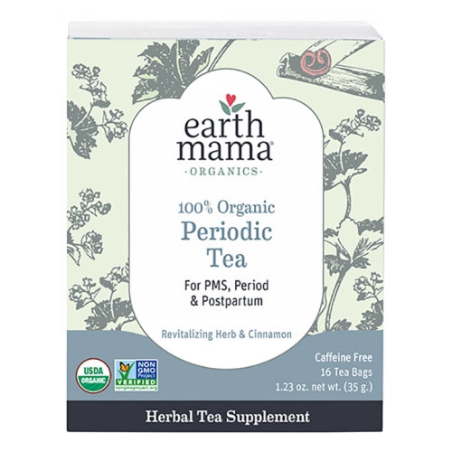 Organic Tea Periodic 16 Bags by Earth Mama Angel Baby