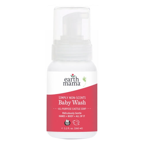 Baby Wash Simply Non-Scents Unscented 5.3 Oz by Earth Mama Angel Baby