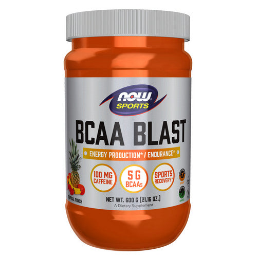 BCAA Blast Powder Tropical Punch 21.16 Oz by Now Foods