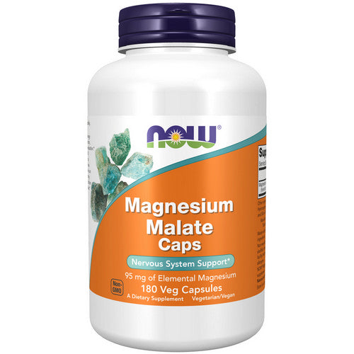 Magnesium Malate 180 Veg Caps by Now Foods