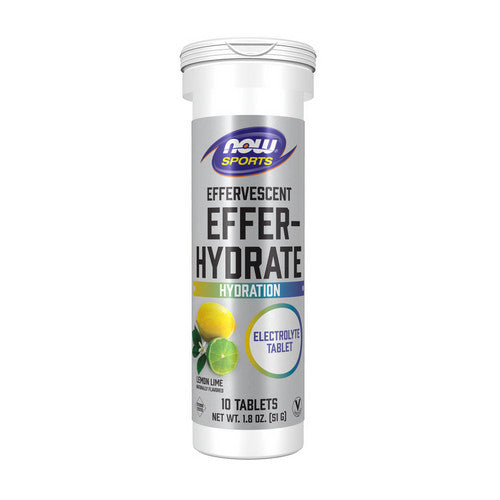 Effer-Hydrate Lemon Lime 10 Tabs by Now Foods