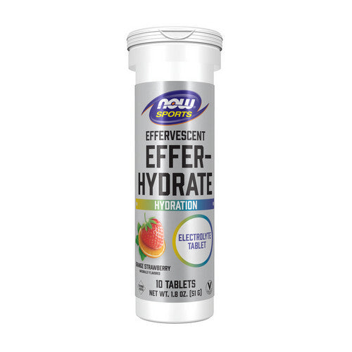 Effer-Hydrate Orange Strawberry 10 Tabs by Now Foods