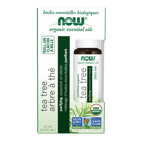 Organic Roll On Tea Tree 10 ml by Now Foods