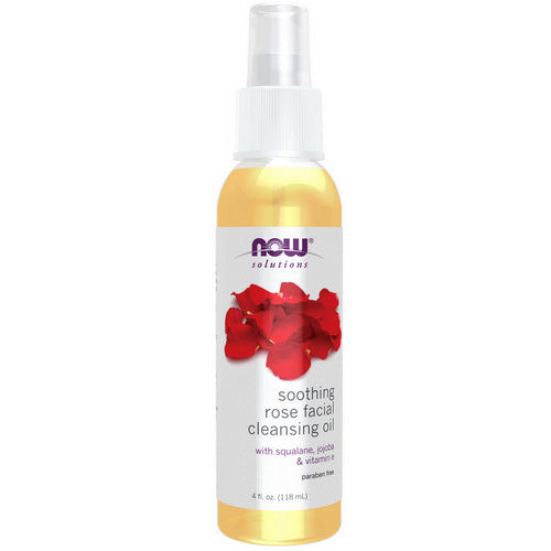 Soothing Rose Facial Cleansing Oil 4 Oz by Now Foods
