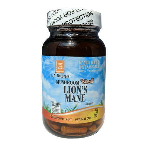 Organic Lion's Mane 60 Veg Caps by L. A .Naturals