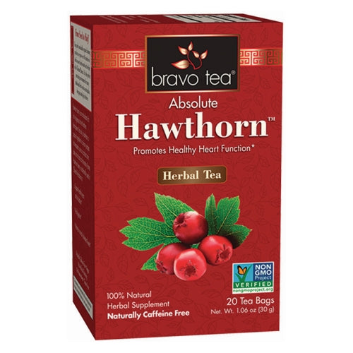 Absolute Hawthorn Berry Herbal Tea 20 Bags by Bravo Tea & Herbs