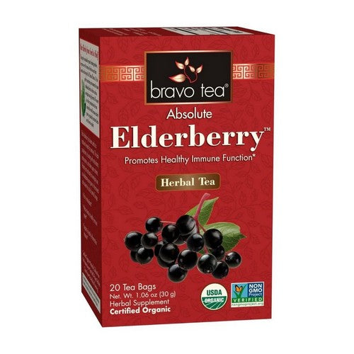 Absolute Elderberry Herbal Tea 20 Bags by Bravo Tea