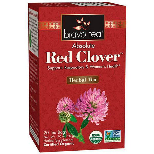 Organic Tea Red Clover 20 Bags by Bravo Tea & Herbs