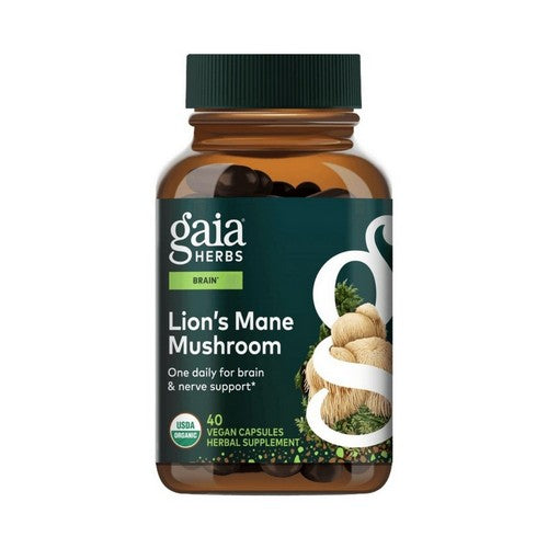 Lion's Mane Mushroom 40 Count by Gaia Herbs