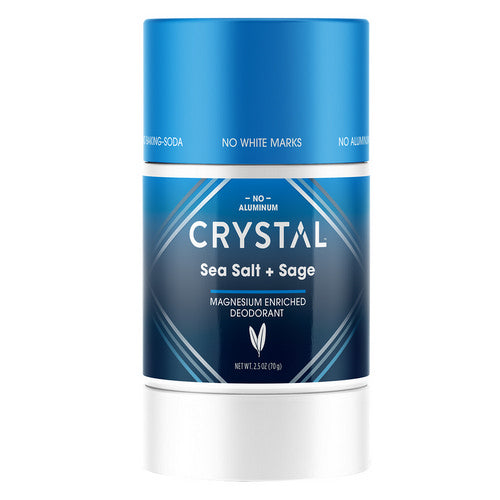 Magnesium Enriched Deodorant Stick Lavender Plus Rosemary Sea Salt & Sage 2.5 Oz by Crystal