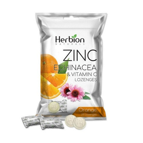 Zinc Echinacea And Vitamin C Lozenges Orange 25 Count by Herbion