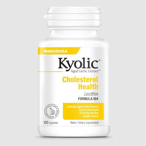 Aged Garlic Extract Cholesterol Health With Lecithin Formula 104 100 Caps by Kyolic