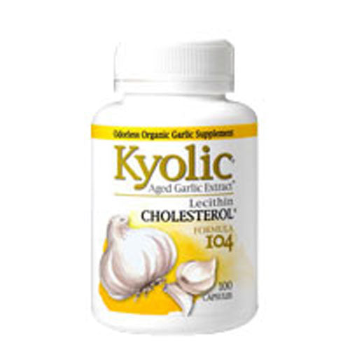 Aged Garlic Extract Cholesterol Health With Lecithin Formula 104 200 Caps by Kyolic