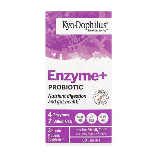 Kyo-Dophilus Probiotics Plus Enzymes Digestive Support 60 Caps by Kyolic