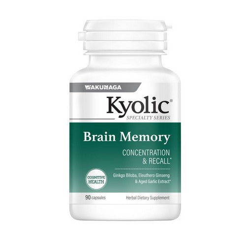 Brain Memory Concentration And Recall 90 Caps by Kyolic