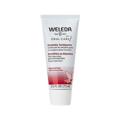 Oral Care Ratanhia Toothpaste Peppermint Flavor 2.5 Oz by Weleda