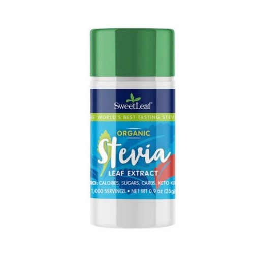 SweetLeaf Organic Stevia Extract Sweetener 0.9 Oz, 25 gm by Sweetleaf Stevia