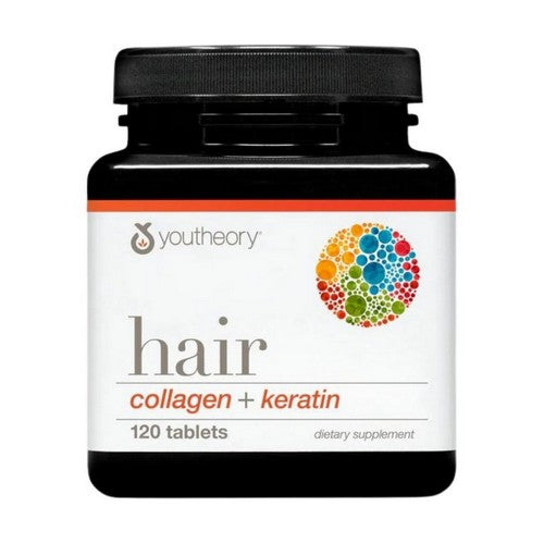 Hair Collagen+Keratin 120 Mini Tabs by Youtheory