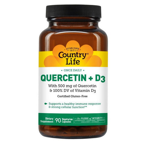 Quercetin + D3 90 Caps by Country Life
