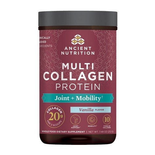 Multi Collagen Protein Joint Plus Mobility Vanilla 7.48 Oz by Ancient Nutrition