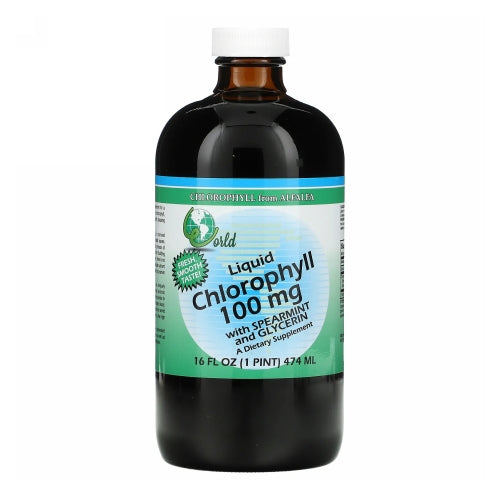 Liquid Chlorophyll With Spearmint And Glycerin 16 Oz by World Organics